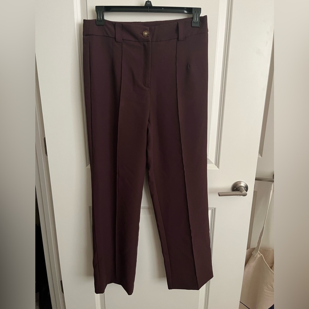 NWOT Rachel Zoe Deep Wine Purple Women's Trousers